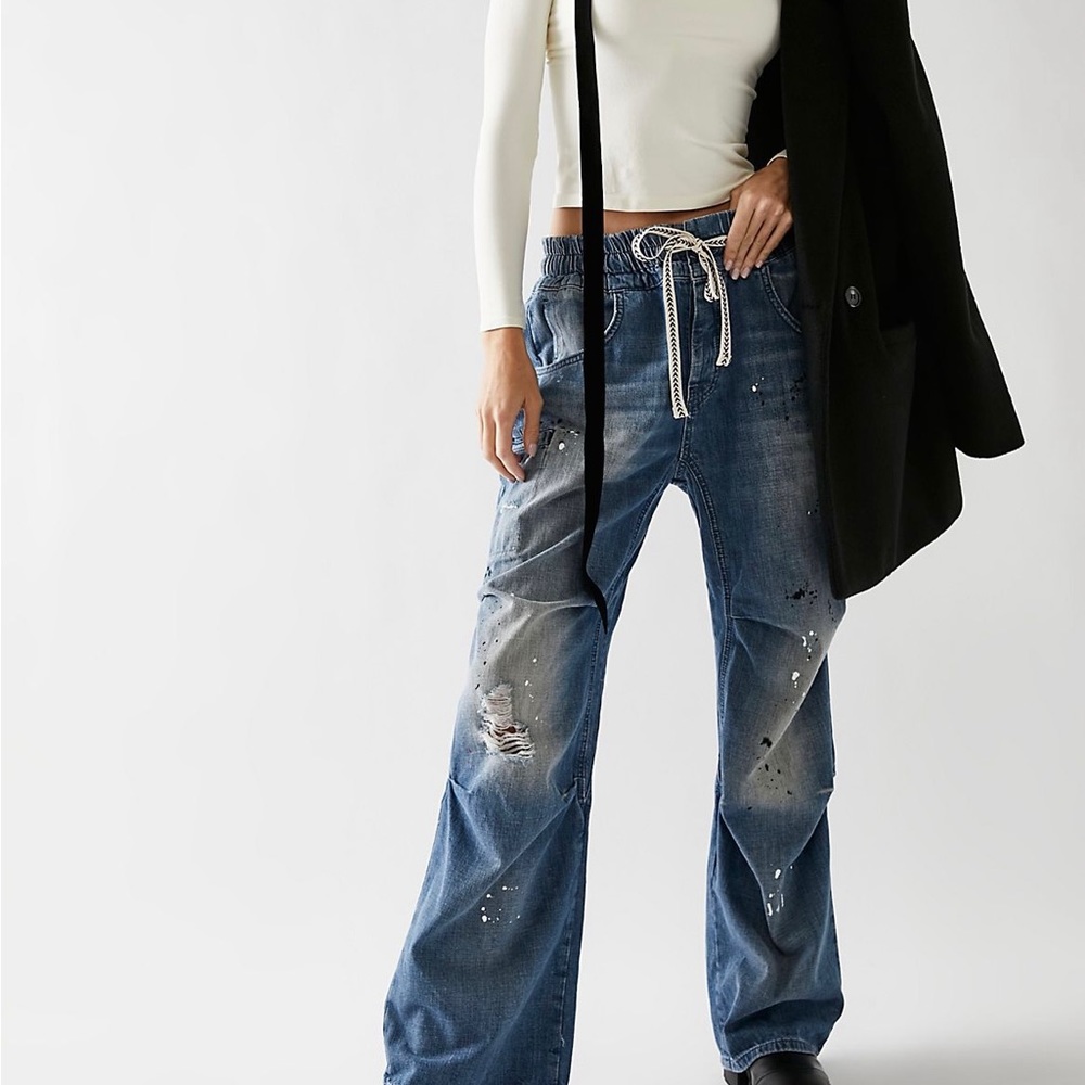 Free People Modern Love Pull-on Jeans